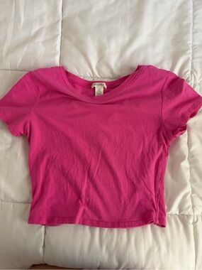 Bozzolo Bright Pink Short Sleeve Girls' Tee